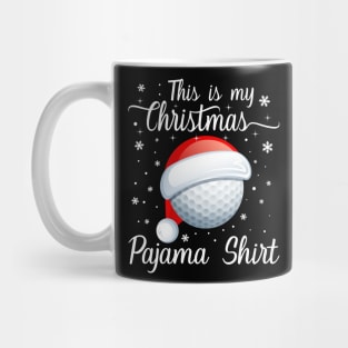 This Is My Christmas Pajama Shirt Golf Christmas Mug